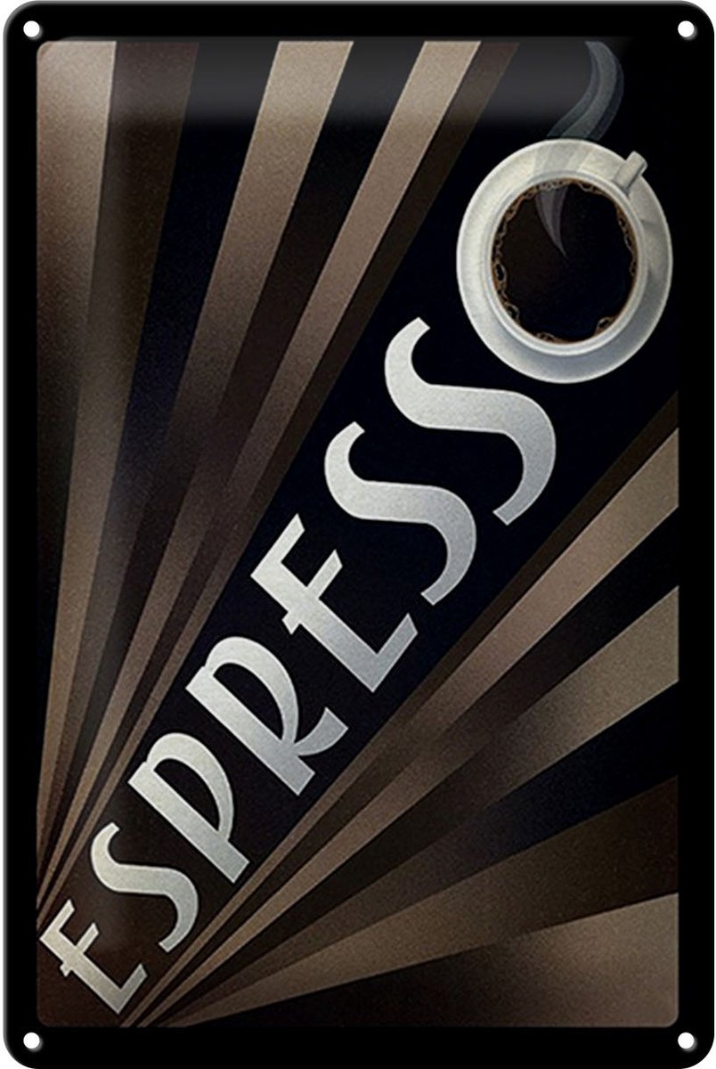 Blechschild Spruch 20x30cm Espresso Kaffee