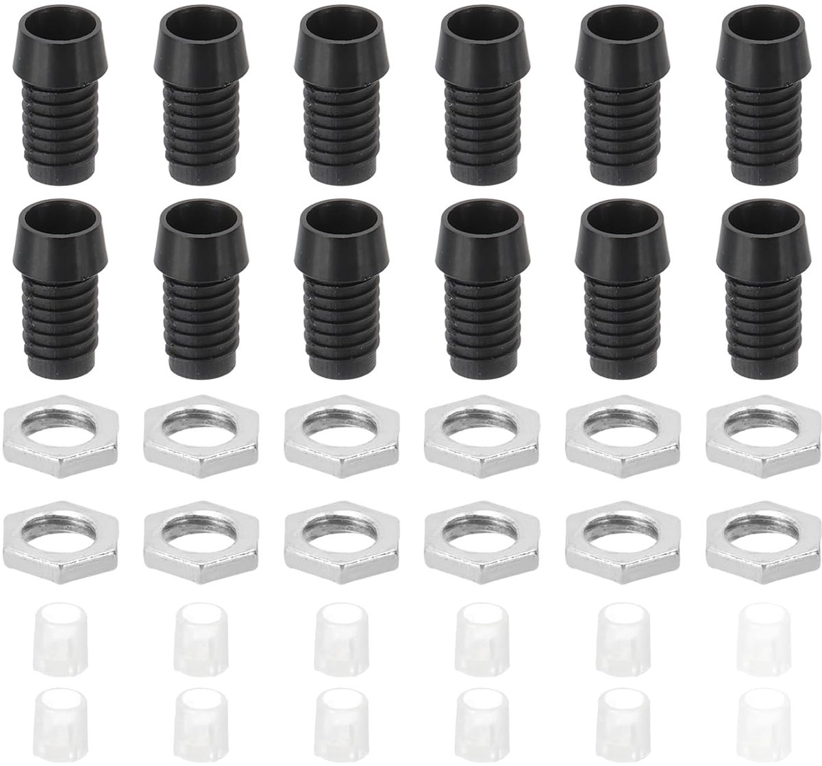 3 mm uitzendende diodehouder, 40 stuks plastic LED-houder clip montagebeugel socket dopmoeren voor lamphouder paneel LED-display, zwart