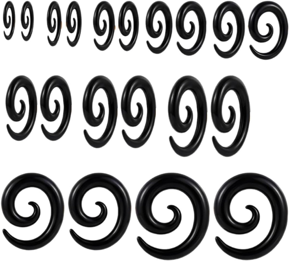20 stuks expansieslakken, tunnel expansieset, septum strekken, stretchslak, pincher tapers septum ring C-vorm Buffalo hoorn oor tunnel stretchslak sieraden