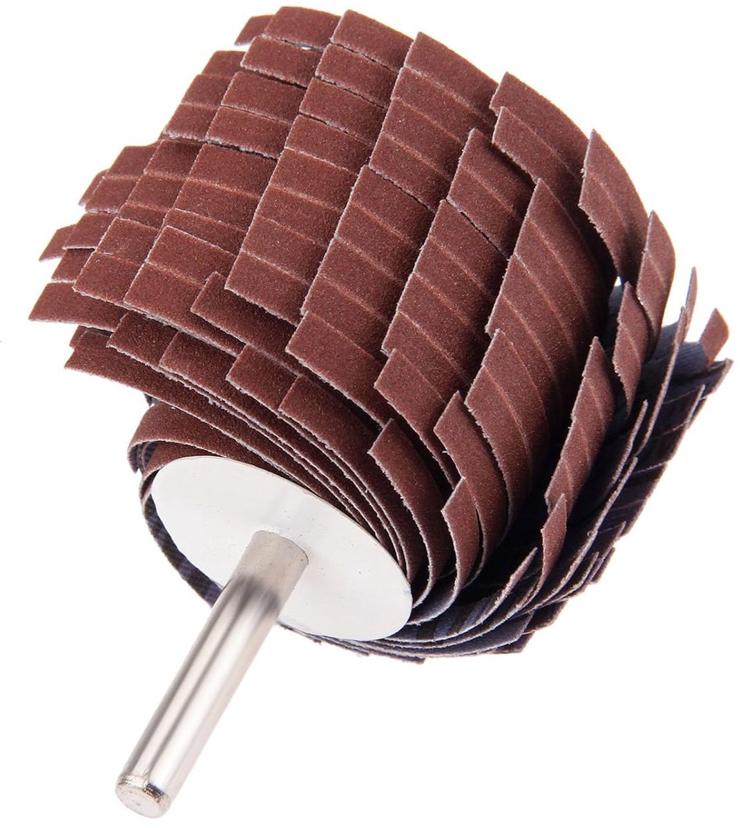 6mm Shank 150# 240# 320# 400# Grit zand papier Shutter Wheel doek polijsten slijpschijf hout snijden metalen polijsten hoofden