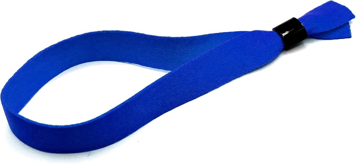 50 stuks stoffen armbanden - ID-armbanden voor evenementen (blauw)