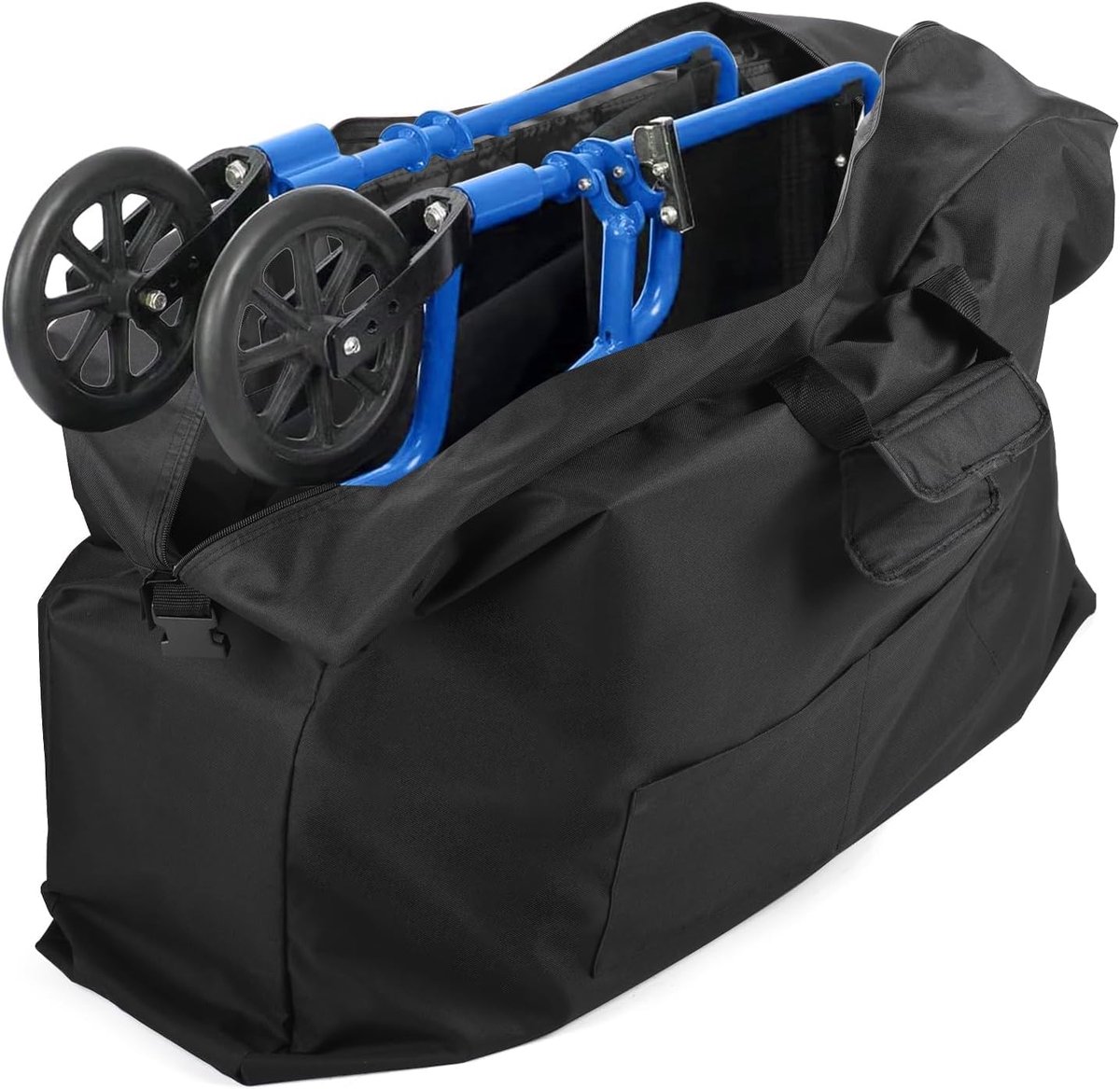 840D Rolstoel Reistas, Zwart, 37" X 29" X 14"