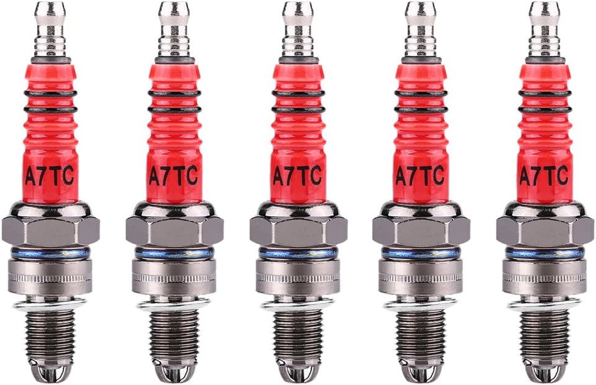 bougie met 3 elektroden 5 stuks voor scooter ATV quads GY6 motor