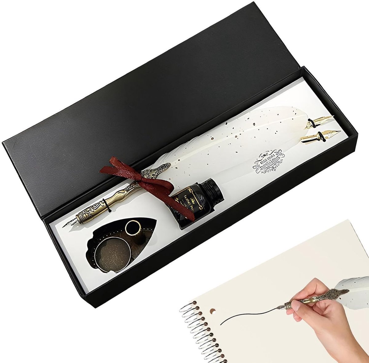 Veerpen Set Vintage Schrijfwaren | Beginners Doopveren Voor Beginners Schrijvers Auteurs Lezers Schilders Studenten Leraren Verzamelaars Kunstenaars Verjaardag