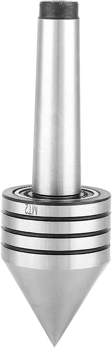 Duty Levend Staartstuk voor Draaibank Nauwkeurig Draaiend Middelpunt 0.01mm Diameter 17.78mm Professioneel Draaibankgereedschap voor Precisiebewerkingen met Hoge Duurzaamheid