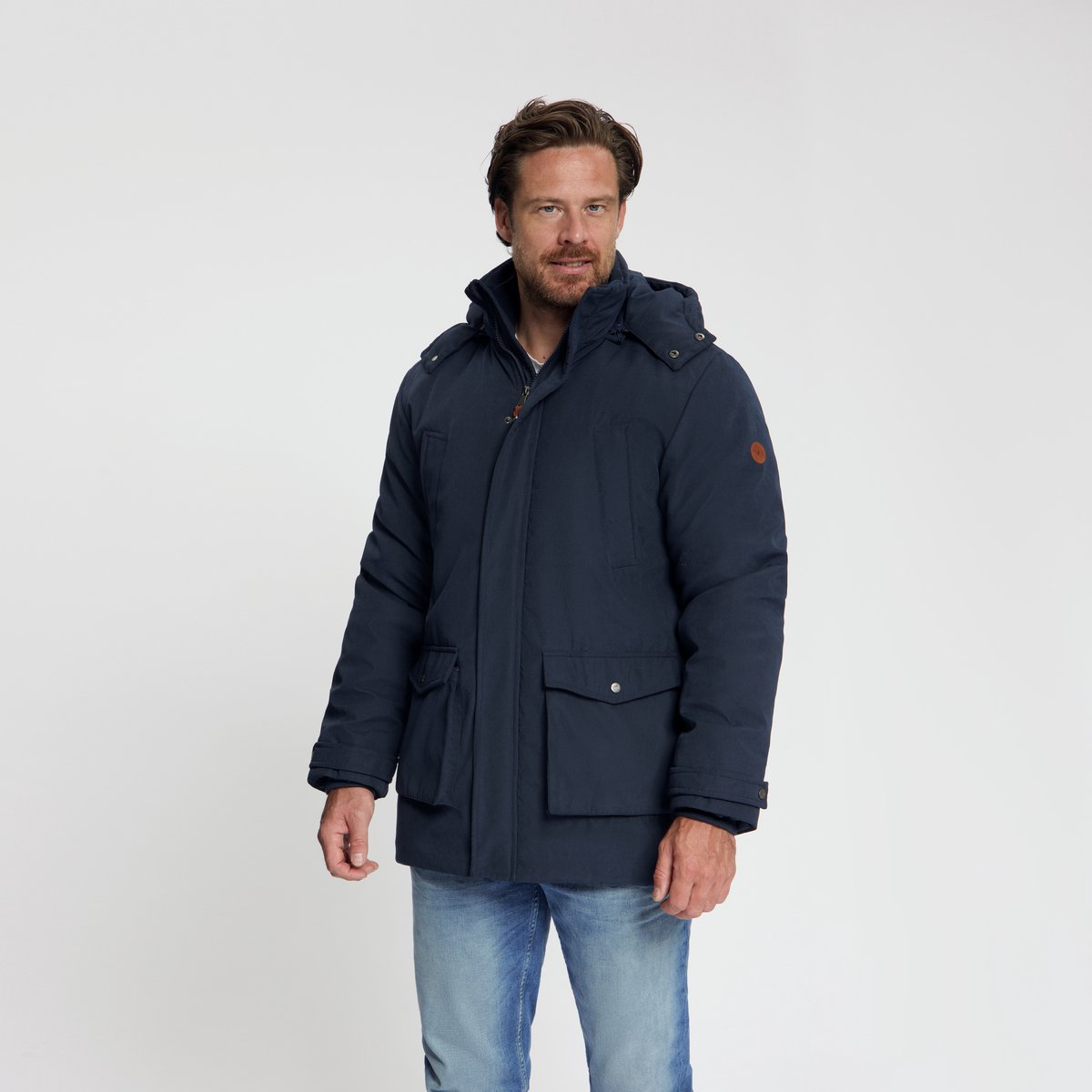 MGO Sean Heren Winterjas Parka Blauw