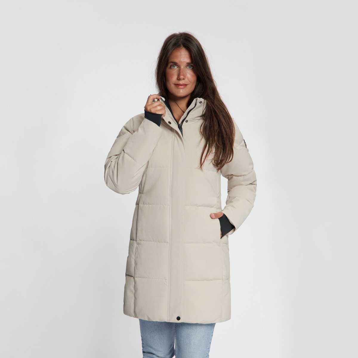 Travelin' Astrid Dames - Puffer winterjas - Waterdicht - Sand