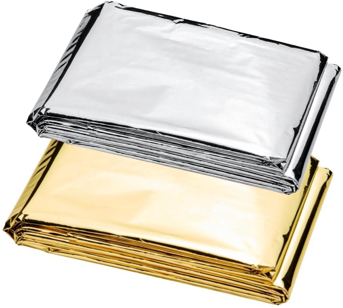 PF Concept Nooddeken goud/zilver - 2x - 160 x 210 cm - reddingsdeken - isolatiedeken - onderkoeling deken
