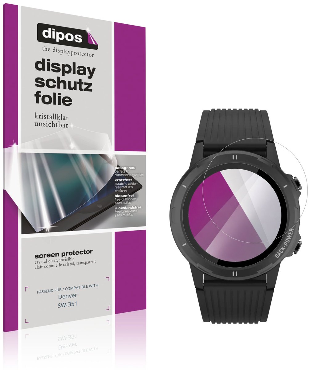 dipos – 6x Beschermfolie geschikt voor Denver SW-351 | Krasbestendige & heldere Screenprotector Ultra-Thin