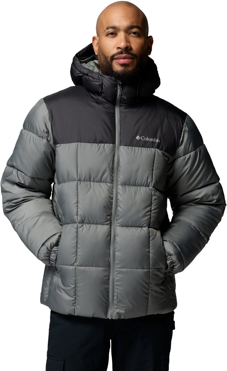 Columbia Puffect™ IV Hooded Jacket Heren Outdoorjas Sedona Sage / Shark