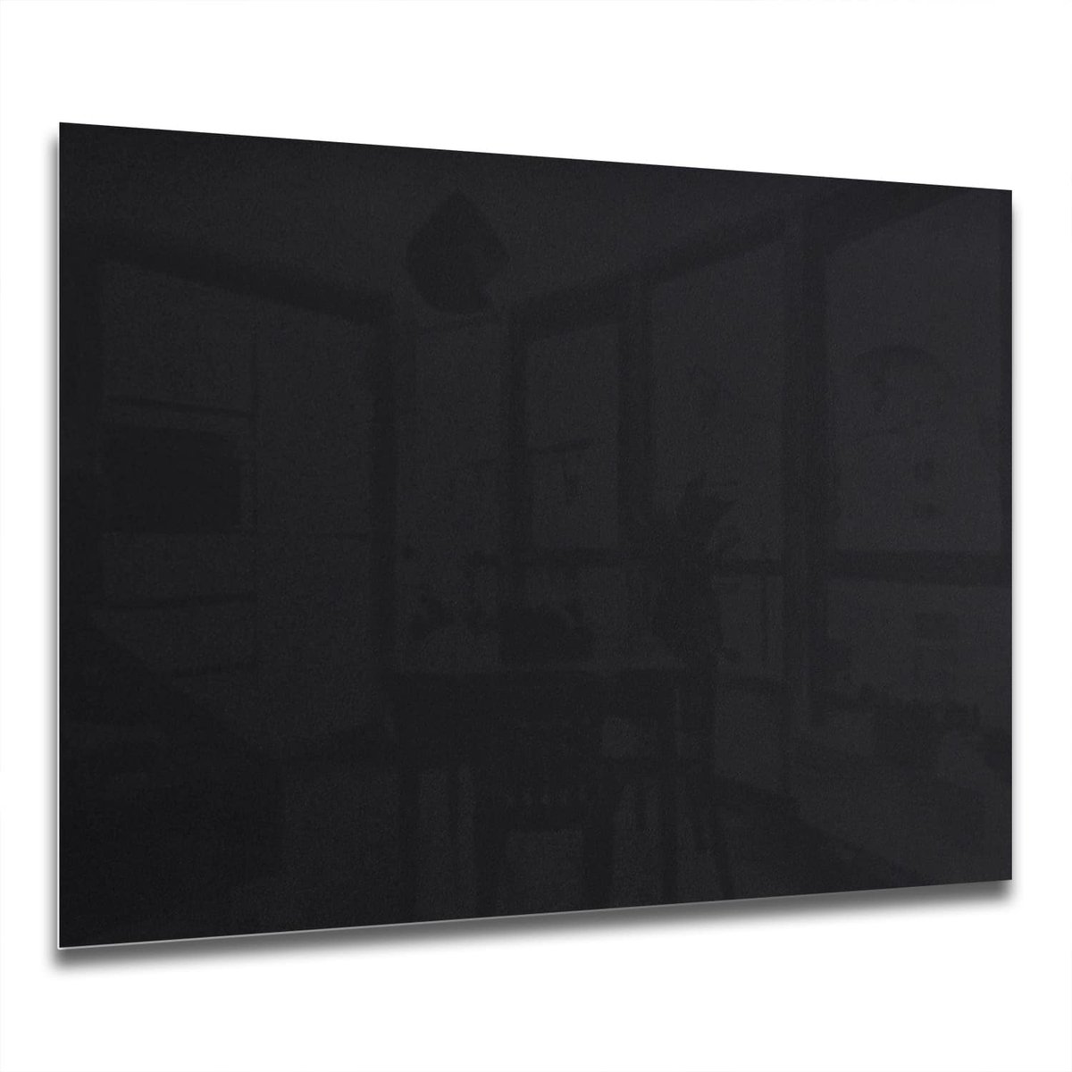 Mydesignglas Keuken Spatscherm 80x60 cm – Gehard Glas – Zwart – Achterwand Kookplaat – Spatwand Fornuis – Glazen Muurbeschermer