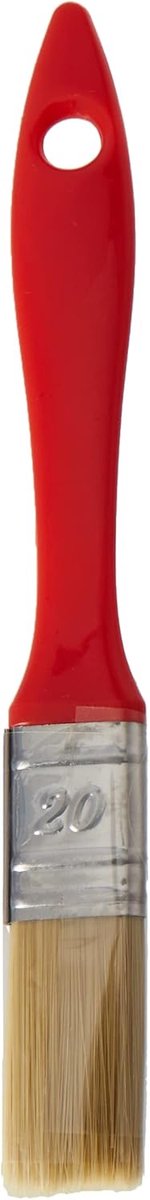 Platte kwast voor alle kleuren, zuivere borstelharen, breedte 20 mm