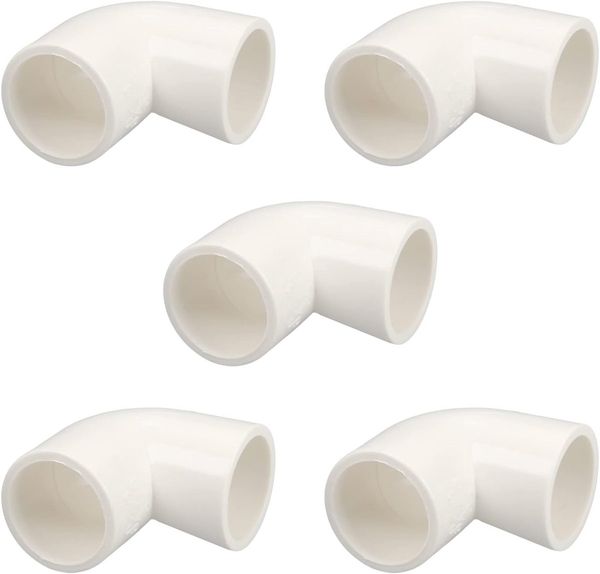 20mm ID Slip 90 Graden PVC Pijp Montage Elleboog Koppeling Connector 5 Stuks