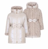 Le Chic reversible winterjas meisje BALANCE C607-5220 / Zilver - maat 116