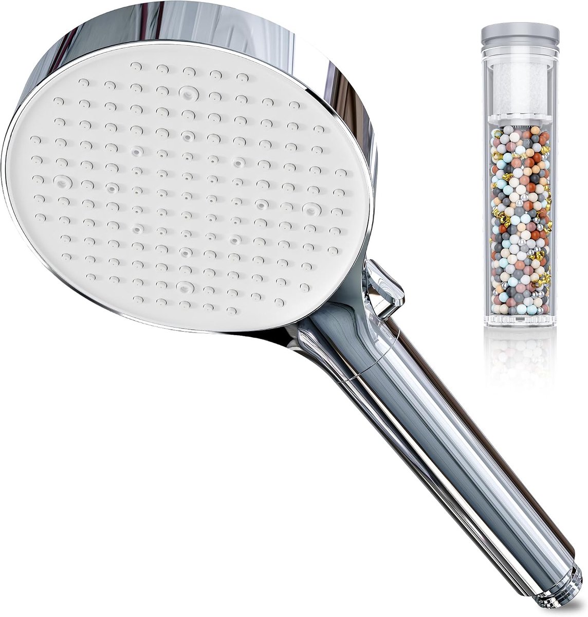 Hogedruk Douchekop met 25-Laags Filtratie | 6 Straalstanden Handdouche, voor Hard Water, Restchloor, Bacteriën en Zware Metalen
