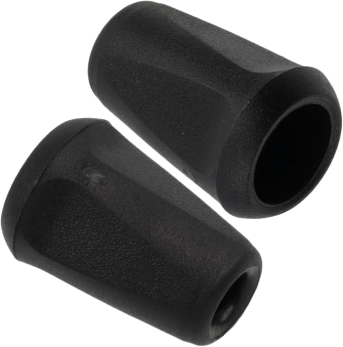 - Set van 24 conische koordstoppers Ø4 mm voor veters, touw, draad - kleur zwart - van plastic - rafelen, naaiprojecten, creatieve hobby