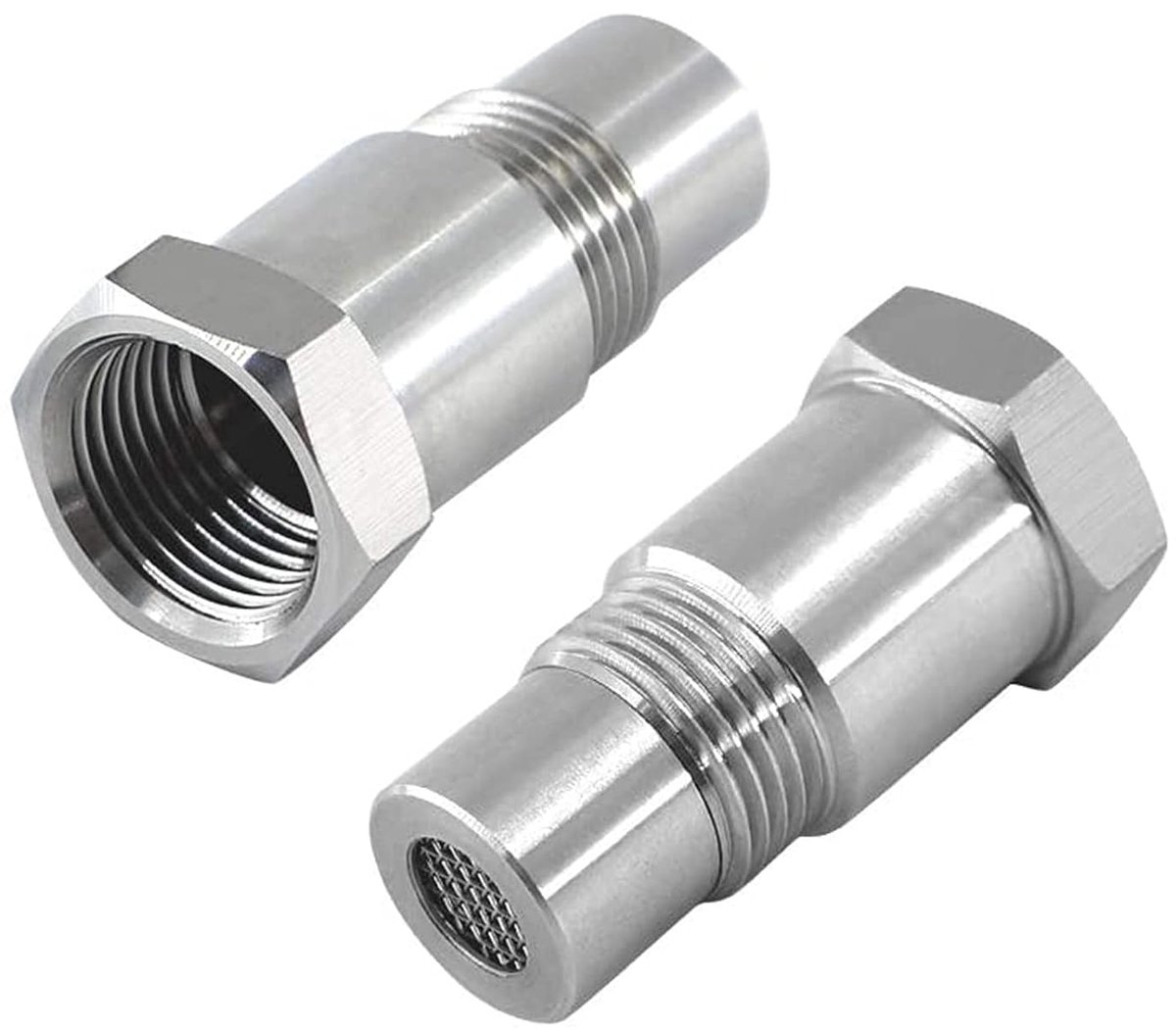 2 stuks Sensor Beschermende Shell Plug Adapter Universele Zuurstof Sensor Extender Isolator voor Truck Voertuig Auto-onderdelen M18x1.5mm