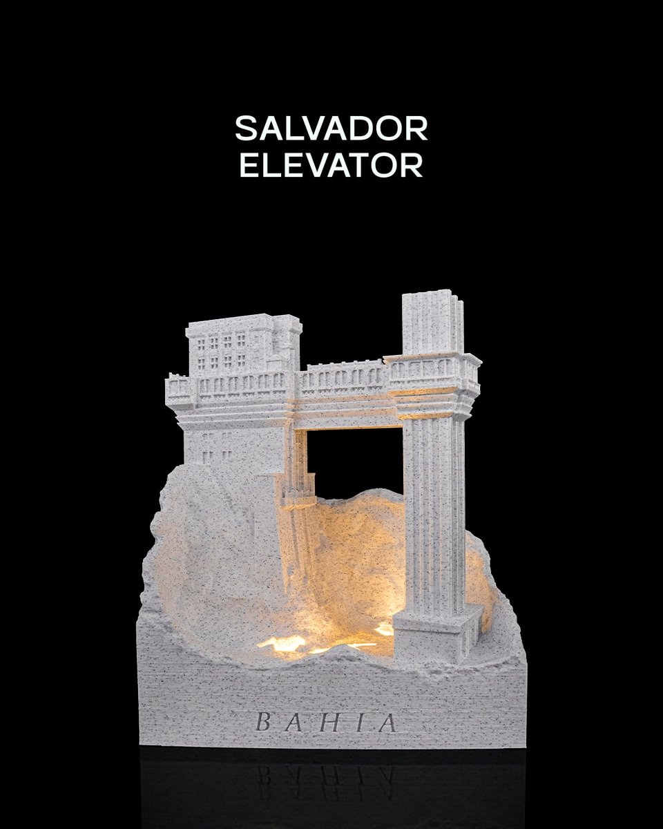 Salvador Elevator - Architectuur decoratiemodel - Landmark interieurdecoratie - woonaccessoire, beeldje, display model, bureau decoratie