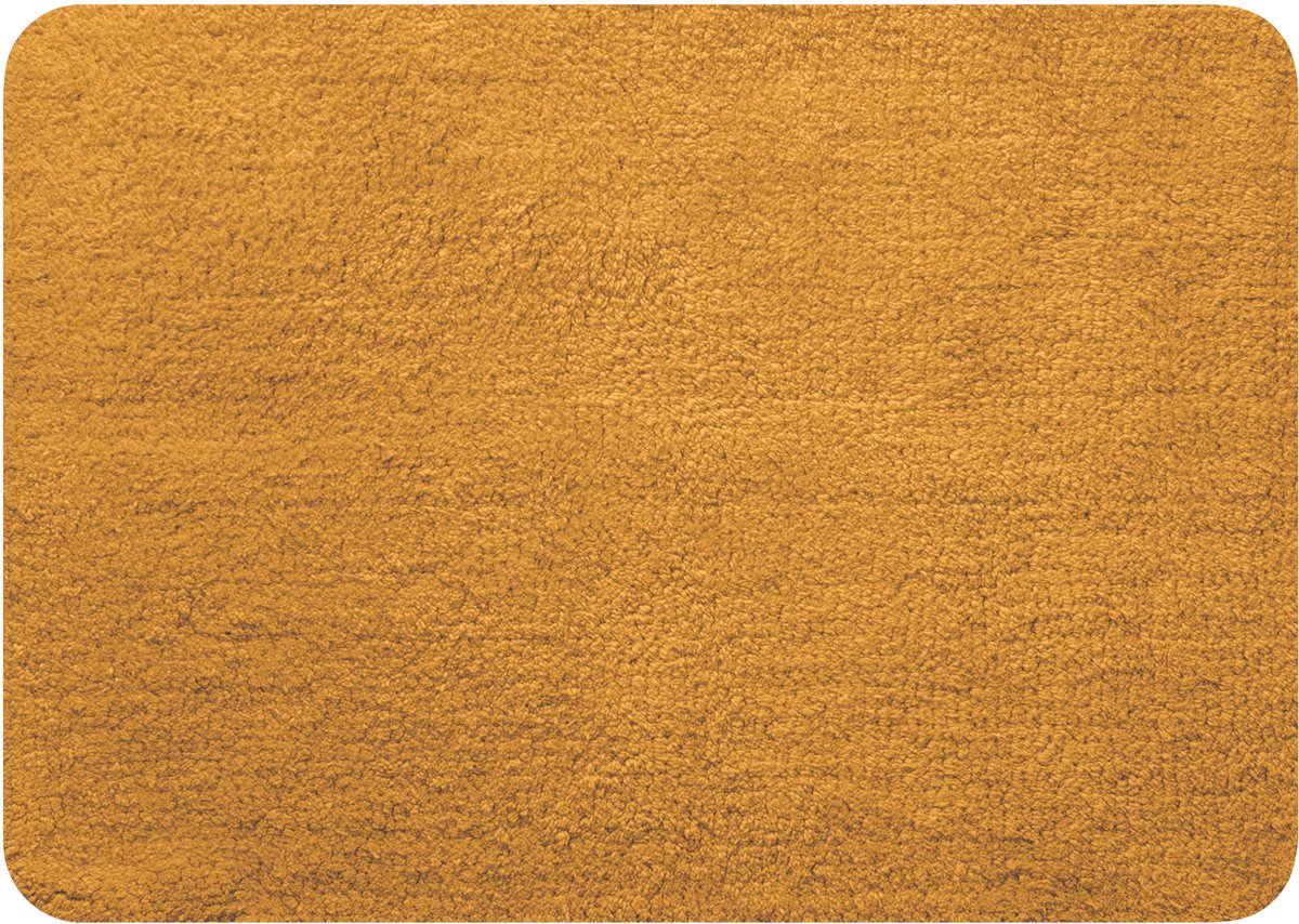 MSV Campus Badmat 50x70 cm – Absorberend Badmat in Safran – Zachte Badmatten voor Douche en Bad