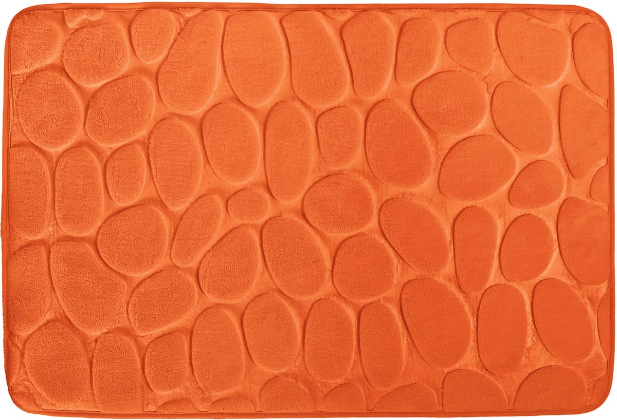 MSV Badmat Antislip – Zachte Absorberend Badkamer Mat met Kiezelsteenmotief – Badmatten voor Douche en Bad