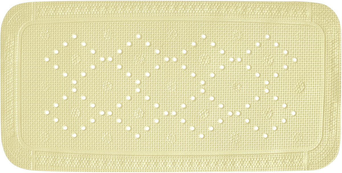 Spirella Badmat Antislip – Badkuip Mat met Zuignappen – Douche Mat Antislip voor Bad en Douche – Met Afvoergat
