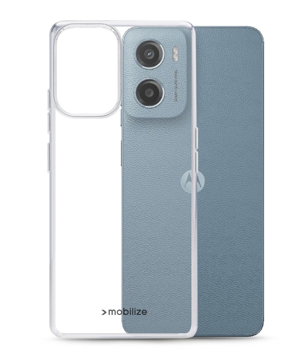 Mobilize Doorzichtig Hoesje geschikt voor Motorola Moto E15 Telefoonhoesje Flexibel TPU | Mobilize Gelly Case Backcover | Doorzichtig Telefoonhoesje Moto E15 | Moto E15 Case | Back Cover - Transparant