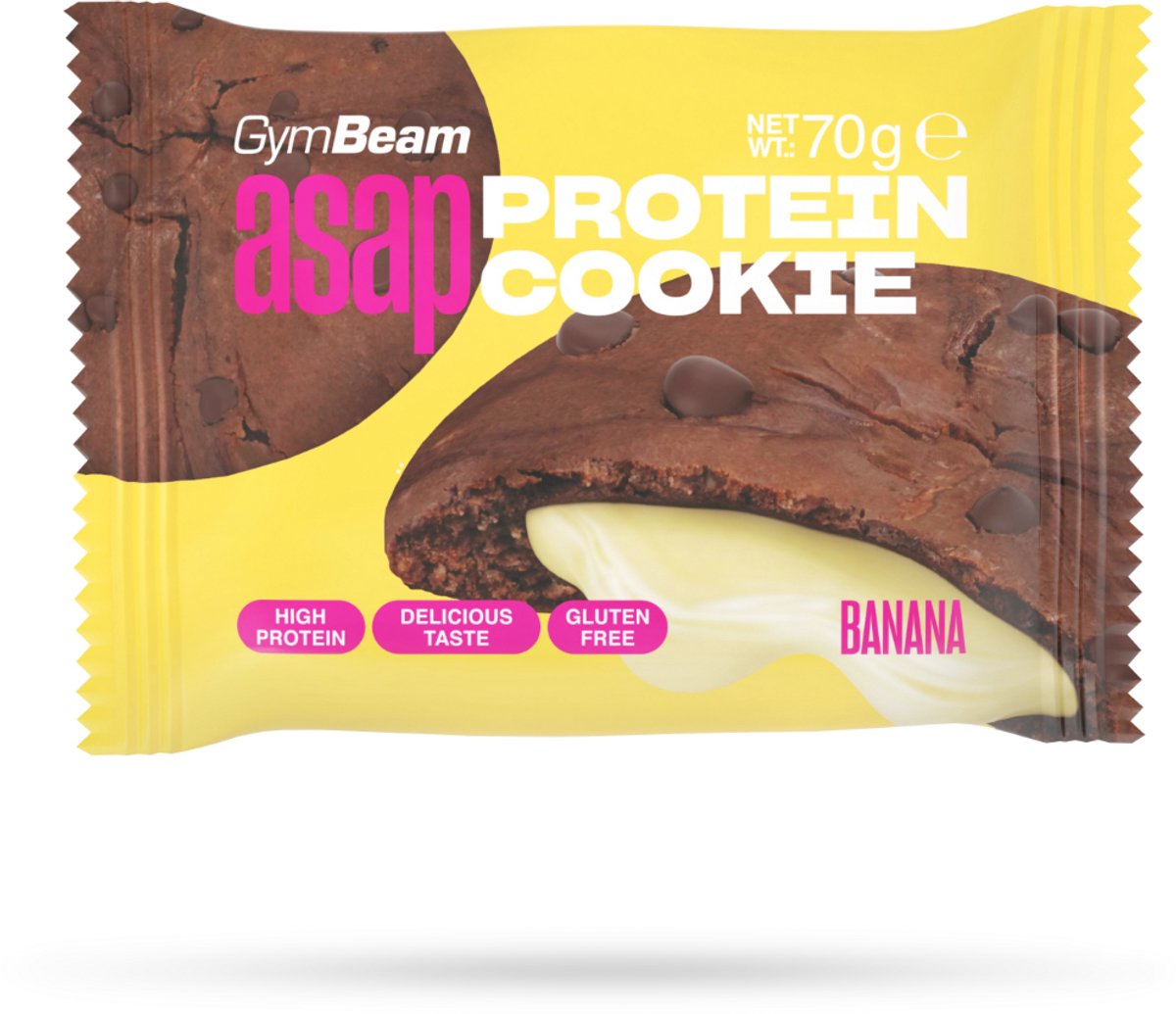 GymBeam ASAP Eiwitkoekje 70 g banaan