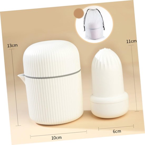 Handmatige Sapmaker - Fruitpers - Vers Sap Maken - Compact Ontwerp - 10.5 x 10.5 x 13.5 cm - Wit — afbeelding 2
