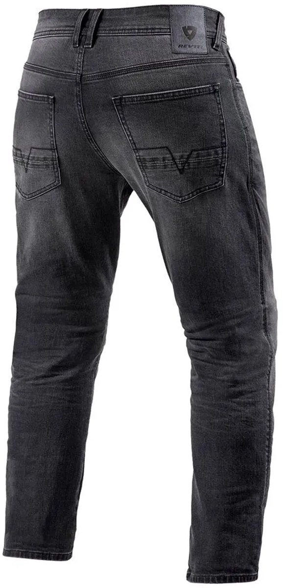 REV'IT! Jeans Detroit 2 TF Mid Grey Used Motorcycle Jeans - Maat 30/34 - Broek – foto 3