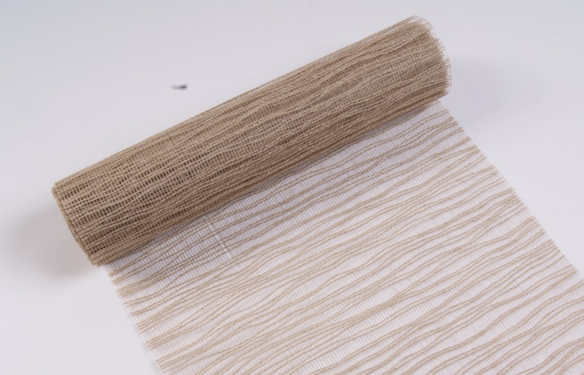 Wave Tafelband zandkleur 53cmx20mtr (rolled)