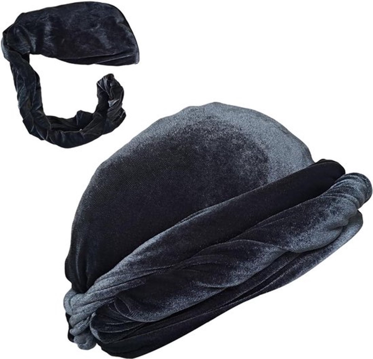 Zijdeachtige Tulband Durag voor Mannen - Vintage Twist Style - Hoofdwikkel voor Dreads