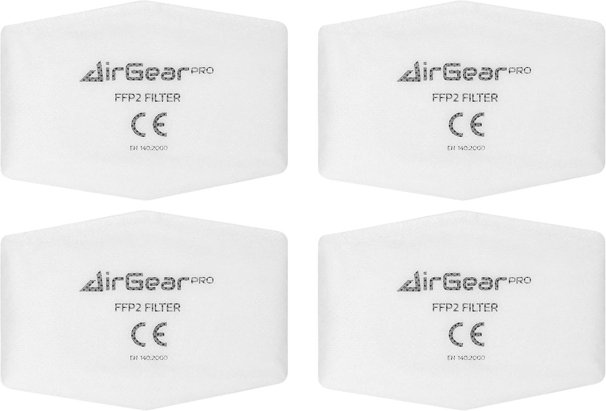 SnelShoppen - F-200 Filters voor Ademhaling D-200, Herbruikbaar, Stofbescherming voor Schilderen, Klussen, Creatief Werk, Schuren, 2 Stuks