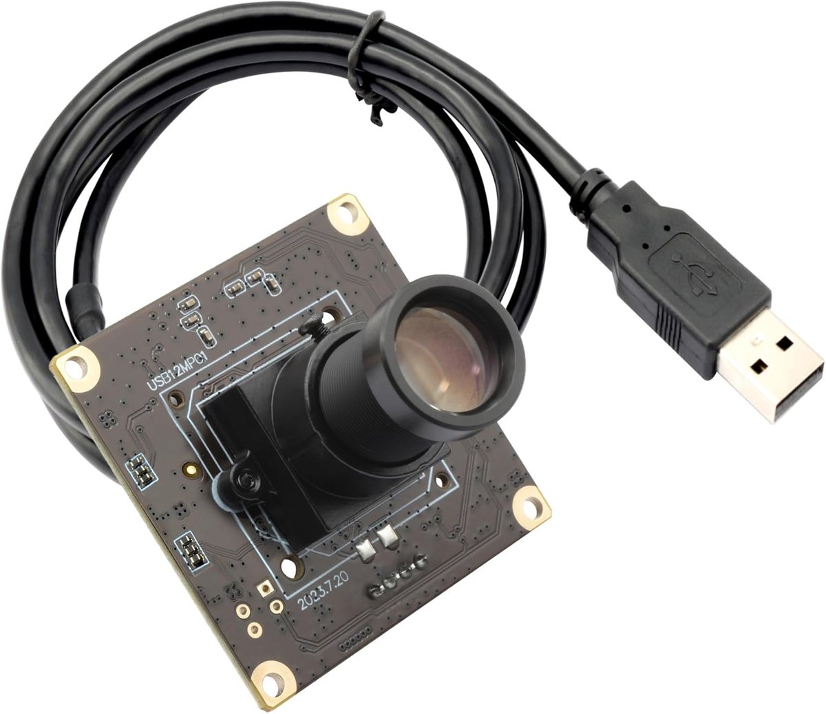 SnelShoppen - High Speed Camera Module 1080P 120fps 12MP 4K UVC Camera met M12 Lens 25mm voor PC Laptop Raspberry Pi - Ideaal voor Beveiliging en Indu