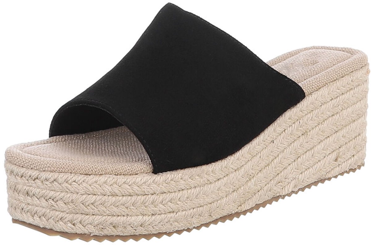 Plateau Slippers - Espadrille Instapmodel - Dames Mt:39