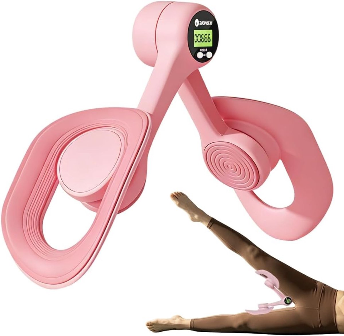 Dijtrainer voor vrouwen, bekkenbodemtrainer en trainingsapparaat voor billen, heup- en armtraining met intelligente telling