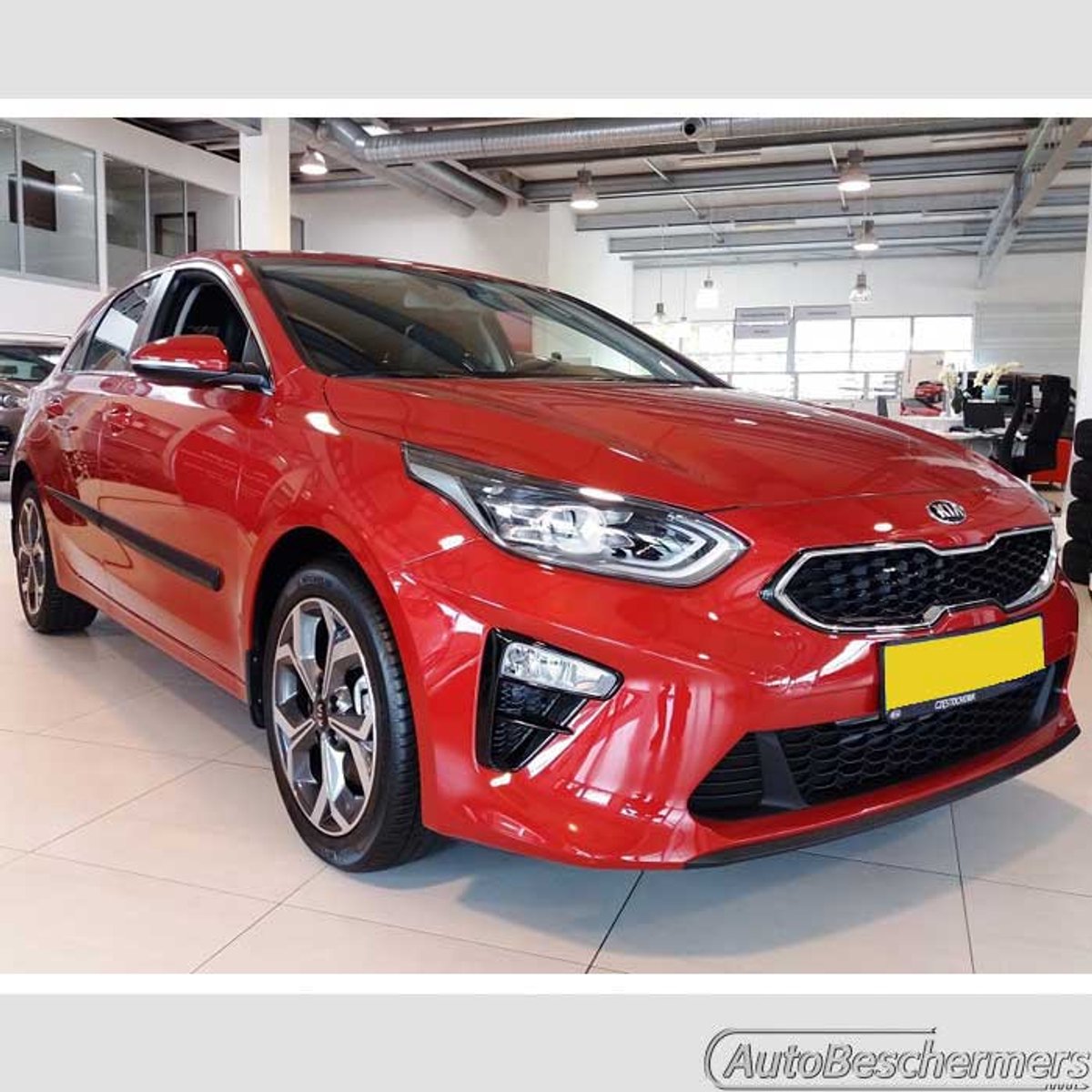 Stootlijsten set zwart voor Kia Ceed 5-deurs 06.2018-. De stootstrips zijn zelfklevend. Set a 4 stuks (#0024)