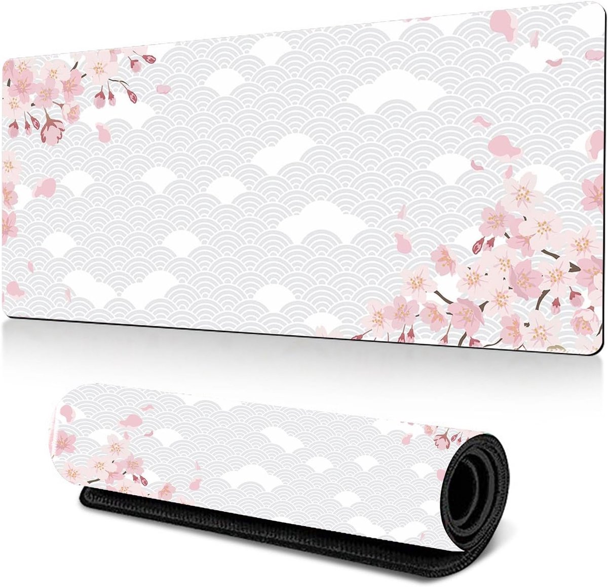 SnelShoppen - Gaming Muismat 800 x 300 mm - Antislip Rubberen Basis - Grijze Muismat voor PC, Laptop en Kantoor - Ideaal voor Spelletjes en Dagelijks