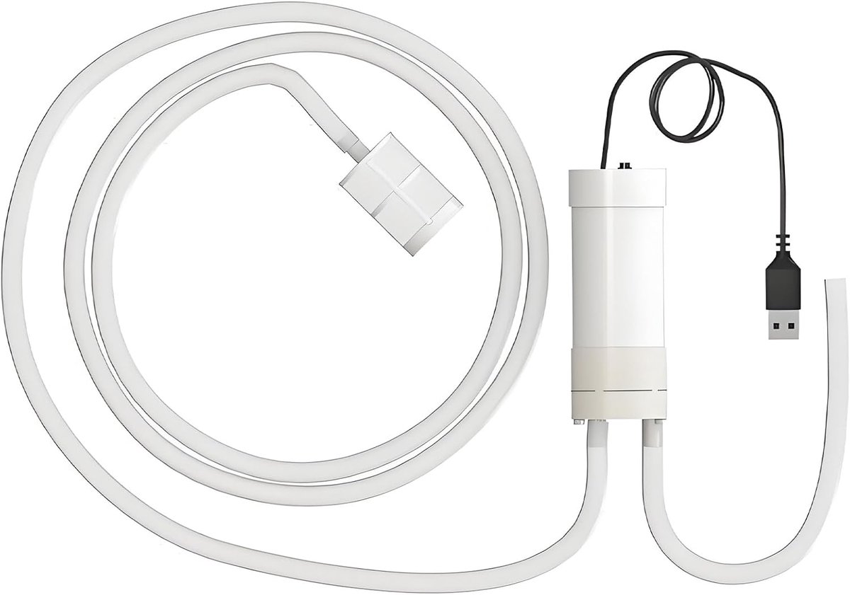 SnelShoppen - USB Self Suction Water Pump, DC5V Mini Waterpomp met Filter, 5m Slang, Perfect voor Waterboorinstallaties, Snijmachines en Hoekslijpers
