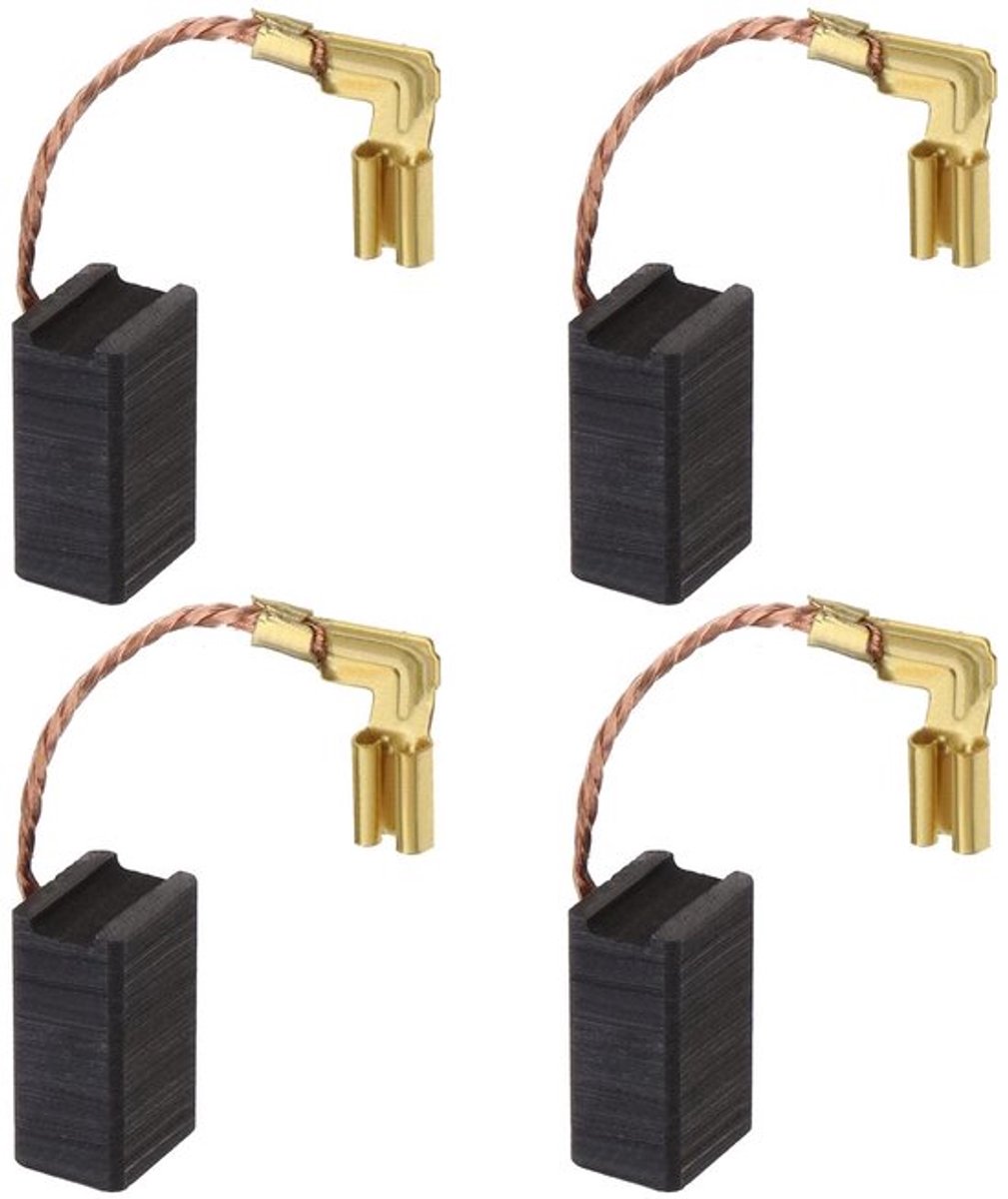 Koolborstels voor Schuurmachines - Vervangingsonderdelen - Hoogwaardige Carbon en Metaal - 2 Paar Inclusief Veer Connector - Compatibel m...
