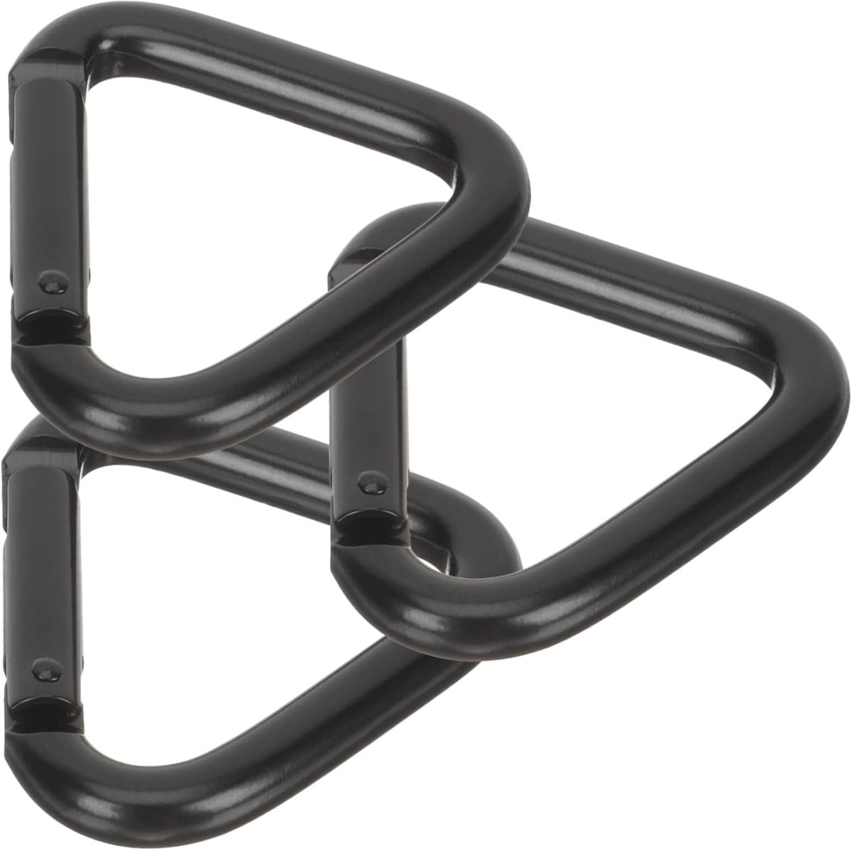 SnelShoppen - 3-delige Triangulaire Carabiner Set - Lichtgewicht Sleutelhanger, Mini Carabiner, Klimhaak van Aluminium - Ideaal voor Camping, Outdoor