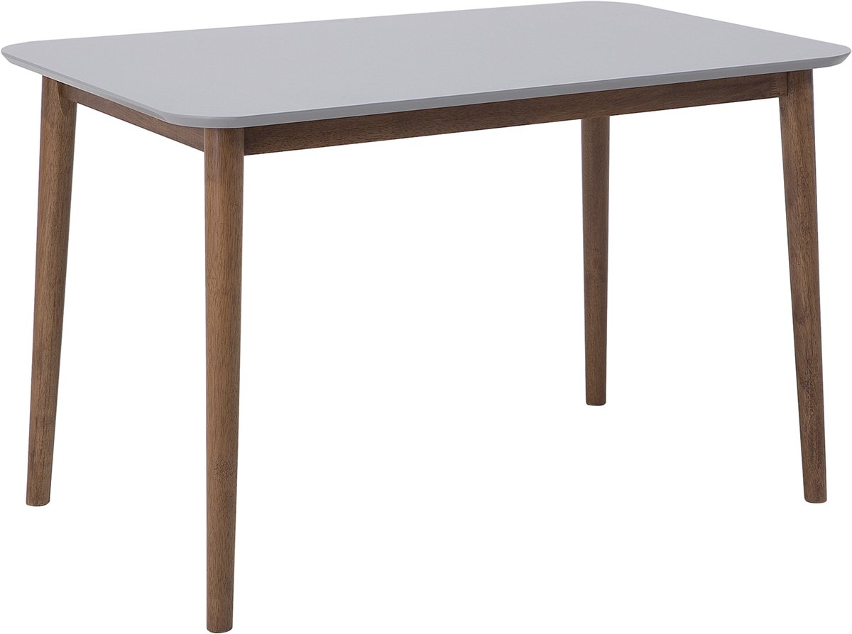 MODESTO - Eettafel - Lichtgrijs - 77 x 118 cm - Rubberhout