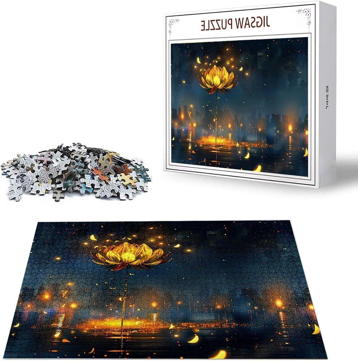 Houten Puzzel - Legpuzzel Volwassenen - Ontspanning Thuis - Gelabelde Achterkant - 5000 Stukjes - Multicolor