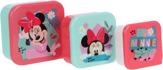 Minnie Mouse lunchset; lunchbox, snackbox en drinkfles van MINNIE — afbeelding 4