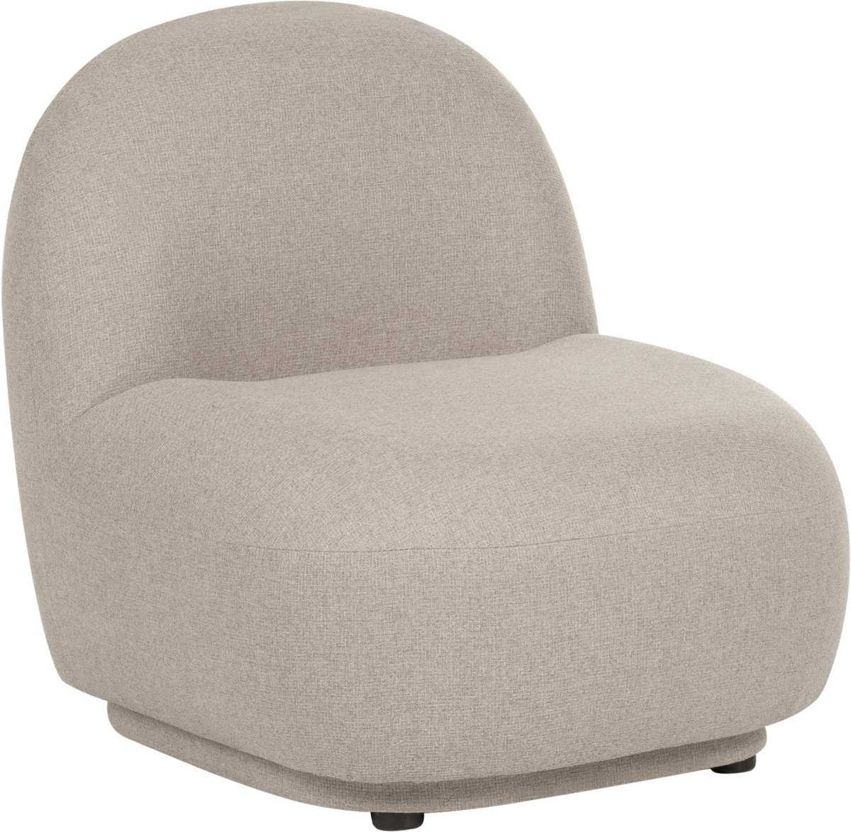 LOVBERG - Fauteuil - Beige - Polyester