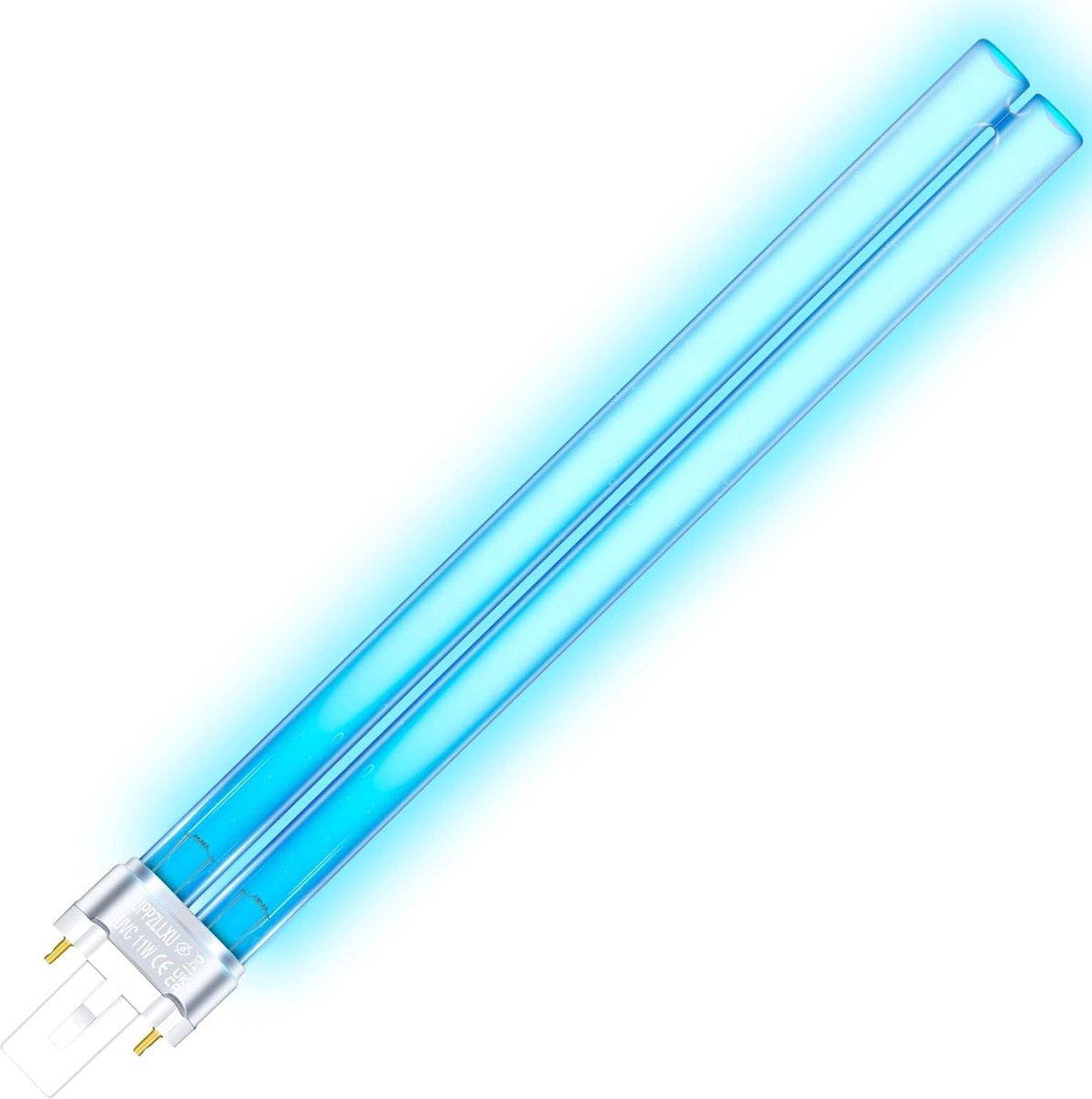 SnelShoppen - 11W UVC G23 PLS Lamp voor Vijverhelderheid, Inductieve Ballast, Verwijdert Bacteriën en Algen in Aquaria en Tuinvijvers, Hoogwaardige Qu