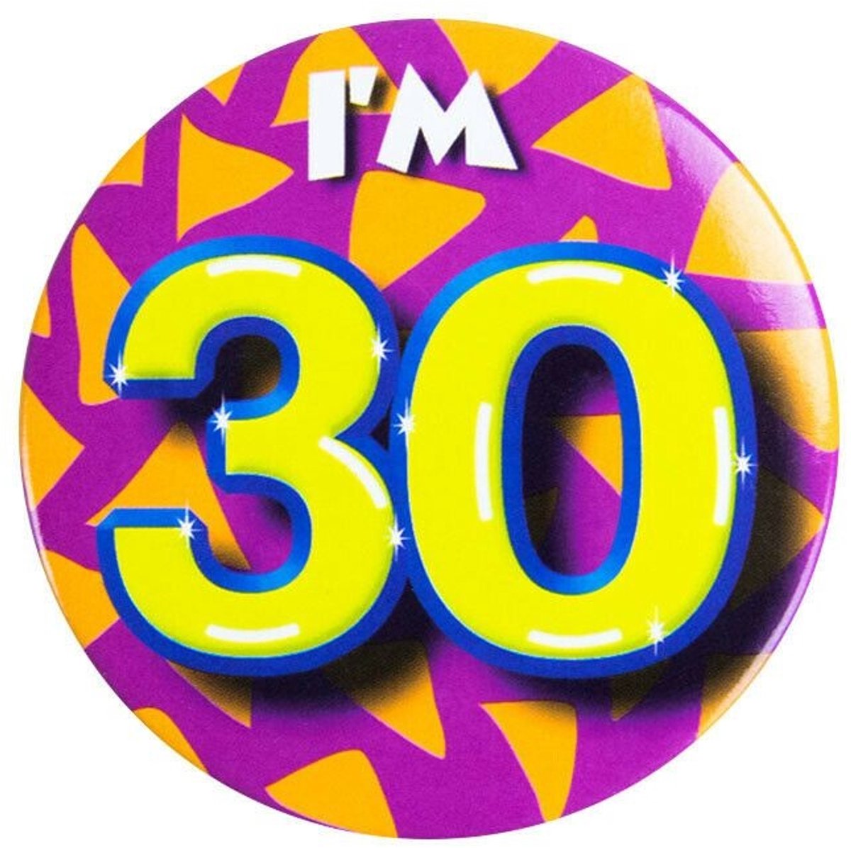 Button 30 jaar verkeersbord