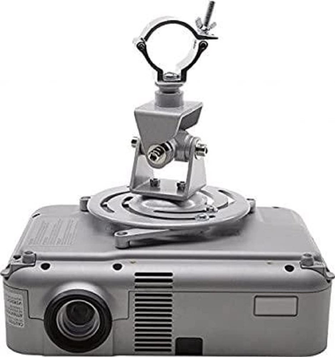 SnelShoppen - Universele Projector Beugel met Accessoires - Zilver - Tot 100 kg - Voor Buizen 48-51 mm - Eenvoudige Installatie - Ideaal voor Feest, C