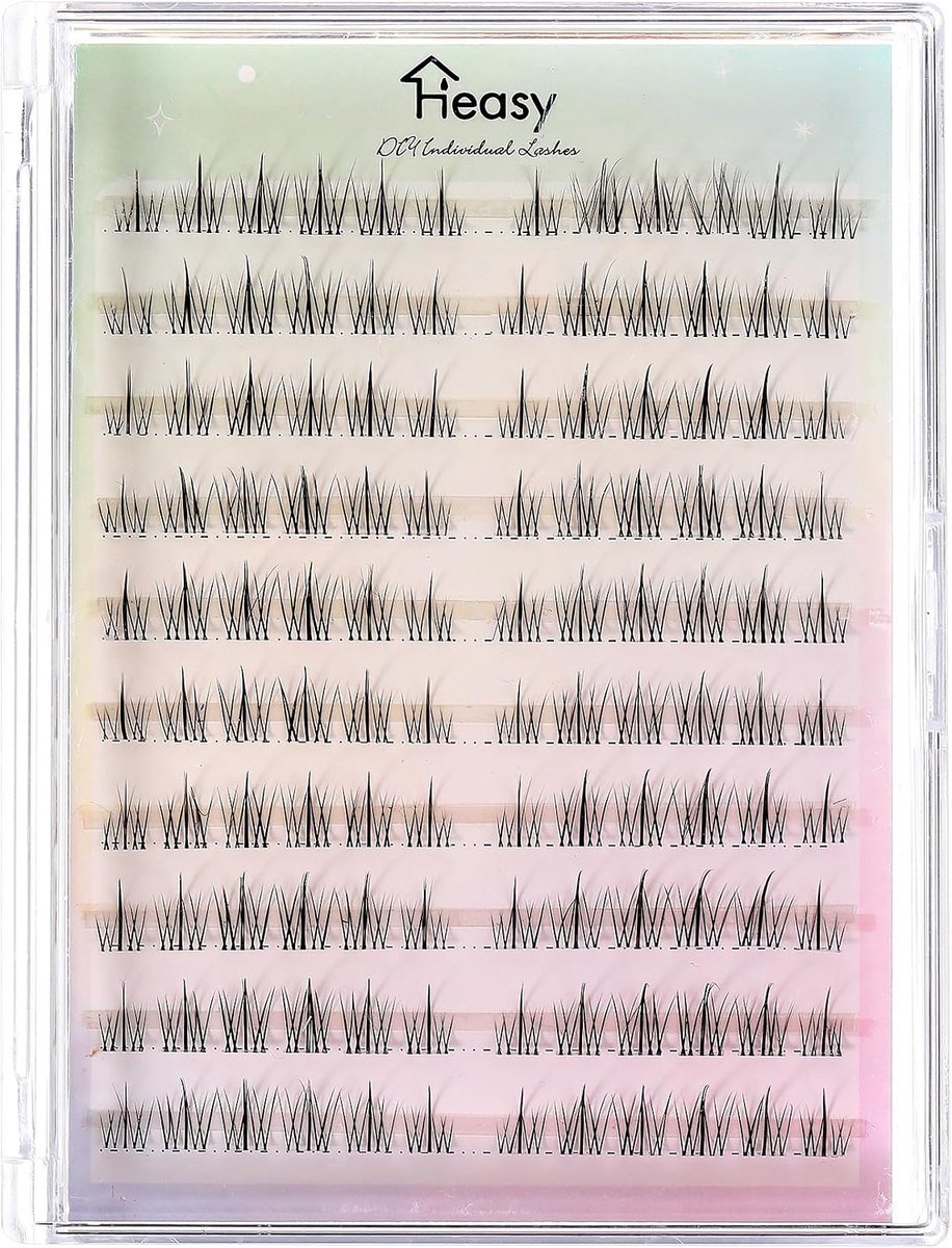 SnelShoppen - Manga Lashes Cluster - Individuele Anime Wimpers 9-12 mm - Mix Wispy Wimpers - Onzichtbare Band - DIY Wimperextensions voor Cosplay