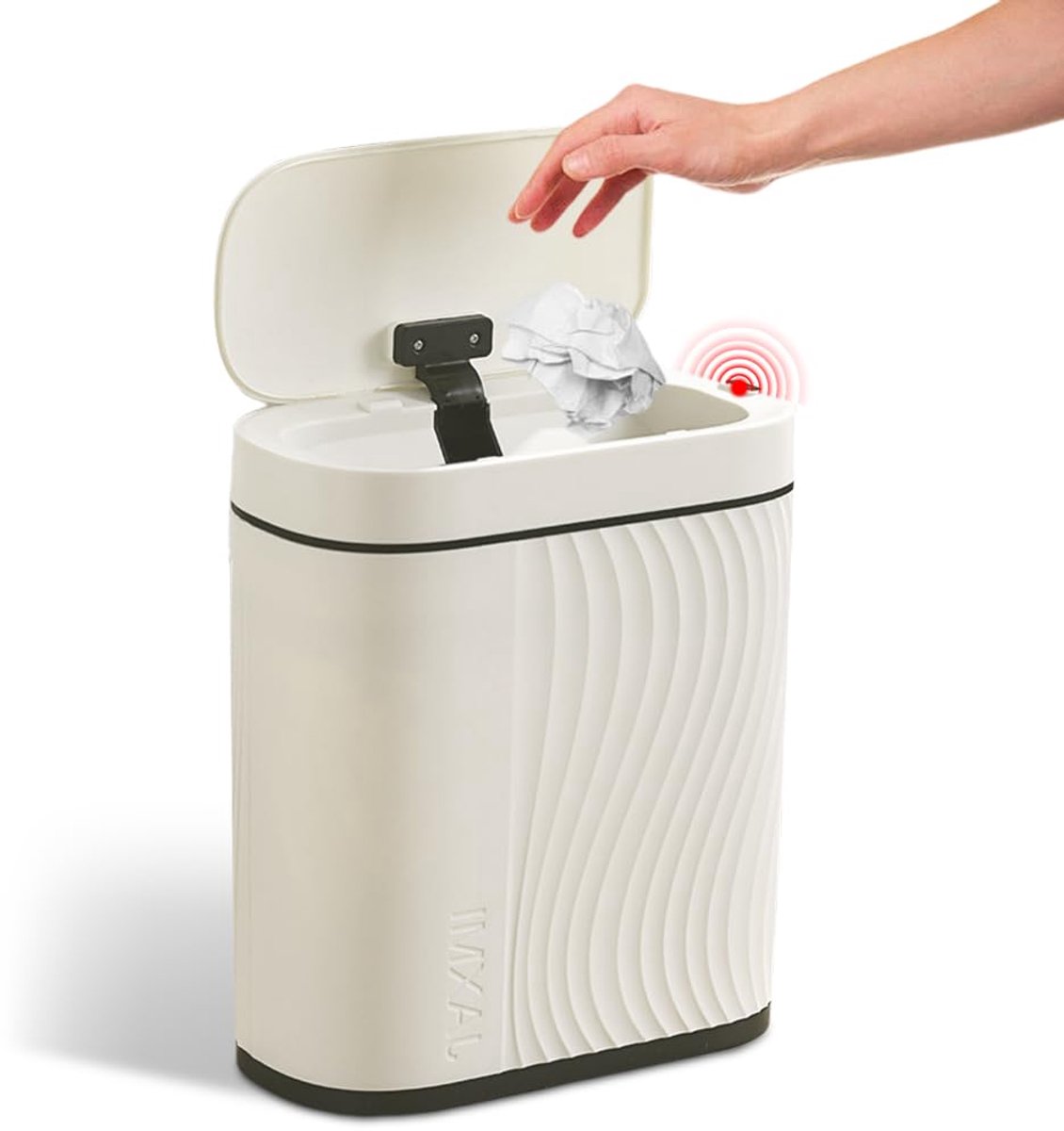 SnelShoppen - Automatische Afvalbak met Sensor - Elektrische Touchless Prullenbak - 8/11.8 Liter - Geurvrij en Waterdicht - Stil en Geschikt voor Badk