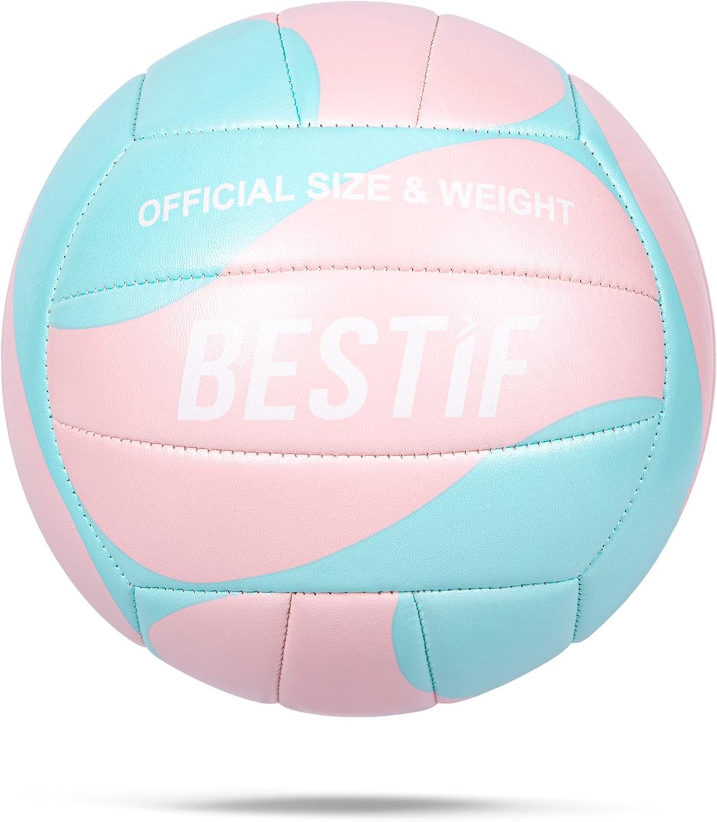 SnelShoppen - Volleybal maat 5 - Buiten en Binnen Training - Beach Volleybal - Geschikt voor Kinderen en Volwassenen - Diameter 21 cm - Gewicht 280 gr
